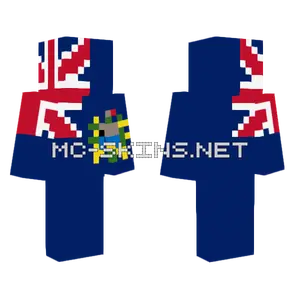 Pitcairn Islands Flag Minecraft skin