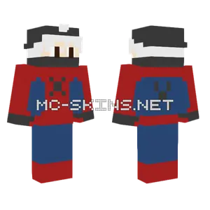 Pixel Boy Spiderman Suit Minecraft skin