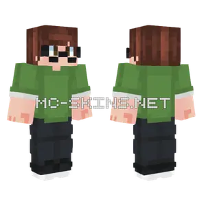 Pixelmaksis Green Jacket Minecraft skin