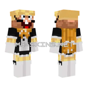 Pizza Tower Maid Minecraft skin