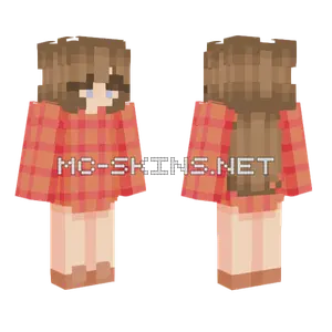 Plaid Christmas Girl Minecraft skin