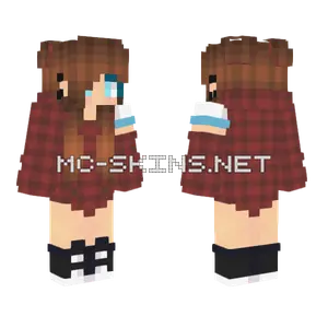 Plaid Sweater Girl Minecraft skin