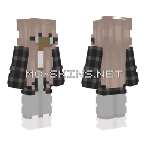 Plaid Sweater Girl Minecraft skin