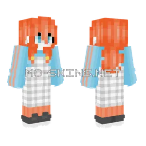 Plaid White Dress 3 Minecraft skin