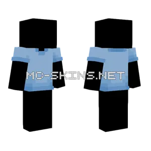 Plain T-Shirt Base Light Blue Minecraft skin
