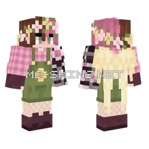 Plant Girl Minecraft skin