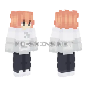 Platinum Girl Minecraft skin