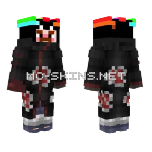 Pochakatsuki Akatsuki Cloak Minecraft skin