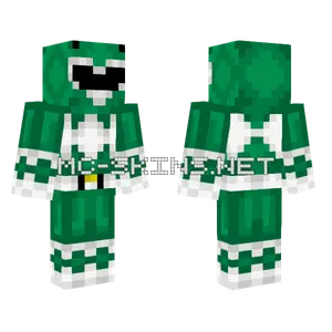 Poder Ranger Green Minecraft skin