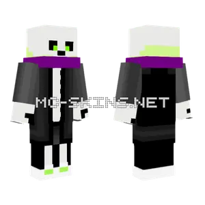 Poisonous Skeleton Minecraft skin
