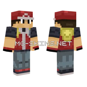Pokemon Rojo Minecraft skin