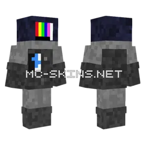 Pokemon Team Plasma TV Head Minecraft skin
