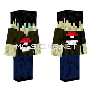 Pokemon Trainer Minecraft skin