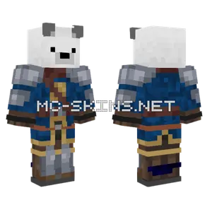 Polar Bear Knight Minecraft skin