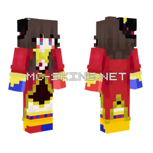 Pomni Ringmaster Minecraft skin