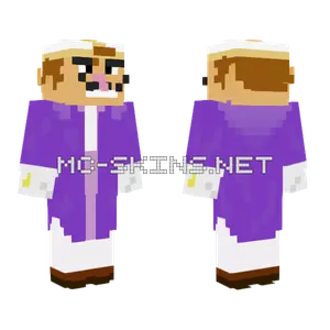 Pope Waluigi Minecraft skin