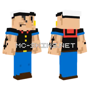 Popeye The Sailorman Minecraft skin