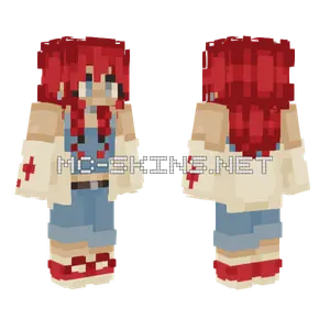 Poppy Fields Girl Minecraft skin