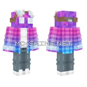 Porple Gradient Outfit Minecraft skin
