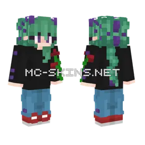Pretty Flowers Stego Minecraft skin