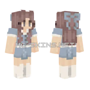 Primrose Blue Dress Minecraft skin