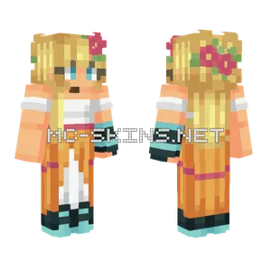 Princess Of Flora Minecraft skin