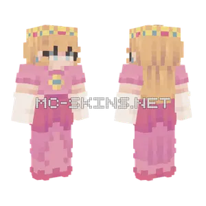 Princess Peach Minecraft skin