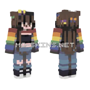 Prism Light Girl Minecraft skin
