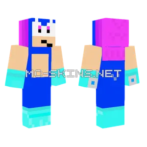 Prismatic Sonic Prime Minecraft skin