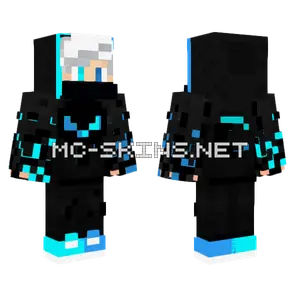 Procrown Blue Flames Minecraft skin