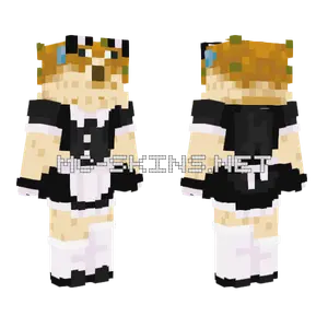 Pufferfish Maid Minecraft skin