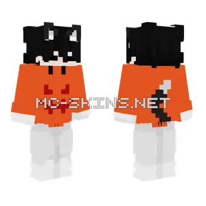 Pumking Dumarox Orange White Minecraft skin
