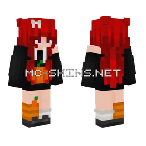Pumpkin And Bones Minecraft skin