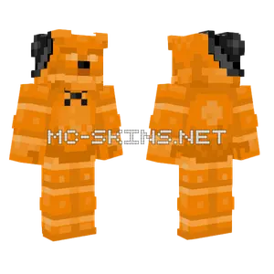 Pumpkin Freddy Happy October Minecraft skin