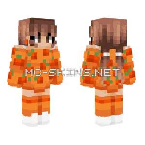 Pumpkin Girl Outfit Minecraft skin