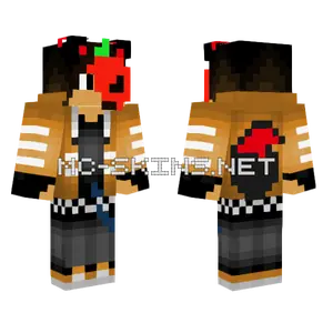 Pumpkin Mask Furry Minecraft skin