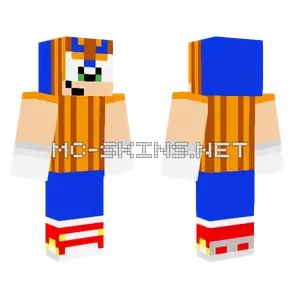 Pumpkin Sonic Minecraft skin