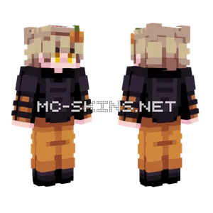 Pumpkin Twin Boy Minecraft skin