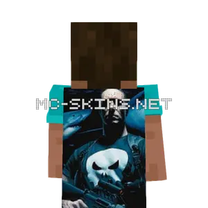 Punisher cape, outside and lining