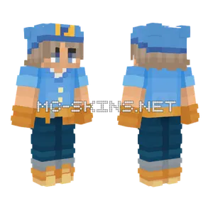 Punz Blue Banshees Minecraft skin