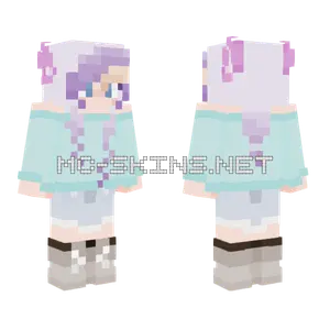 Purp Teal Skin Minecraft skin