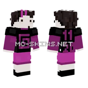 Purple and Black Kimono