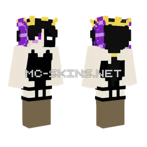 Purple And Black Mage Minecraft skin