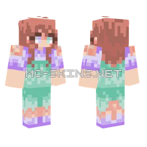 Purple And Green Minecraft skin