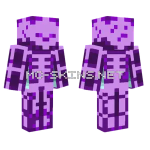 Purple And Teal Creature Minecraft skin