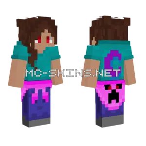 Purple and Teal Hoodie