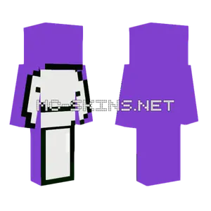 Purple And White Outfit Minecraft skin