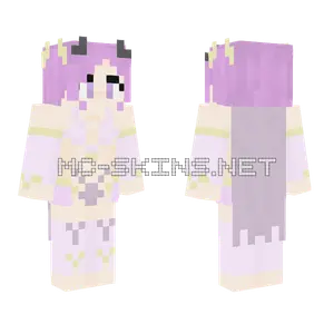 Purple Anime Girl Minecraft skin