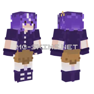 Purple Anime Girl