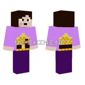 Purple Bee Girl Minecraft skin